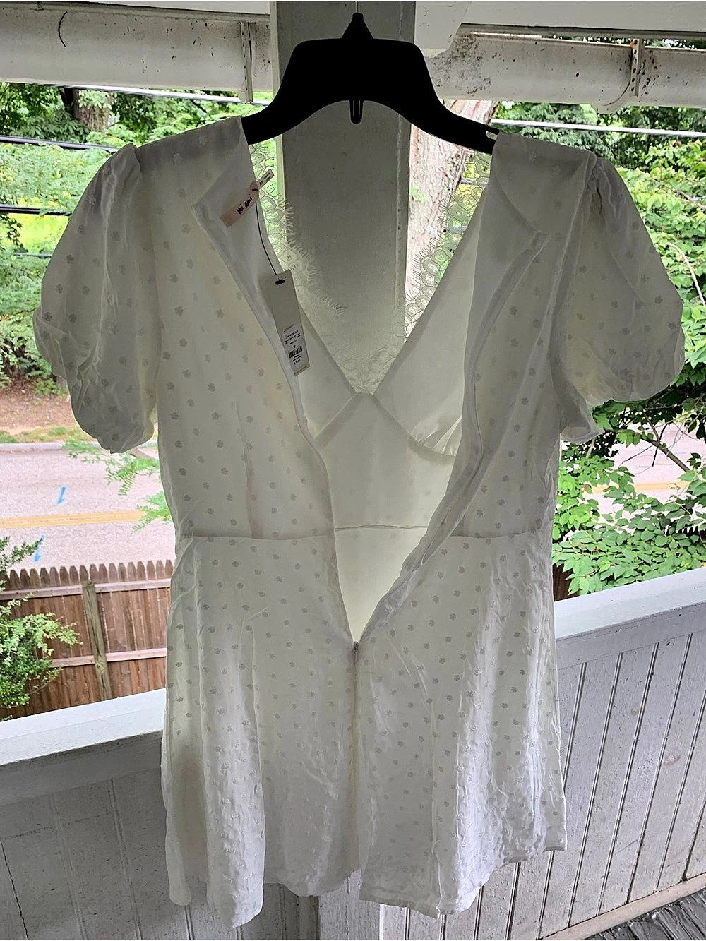 Francesca’s Harvest Moon White Midi Dress Size Medium NWT - Picture 5 of 11